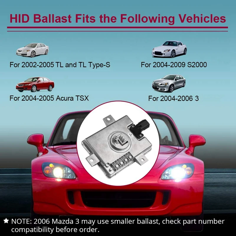 W3T10471 X6T02991 33119-S0K-A10 ксенон HID фара балласт для Acura TL TSX Honda S2000 Accord Mazda 3 5 Mitsubishi Grandis