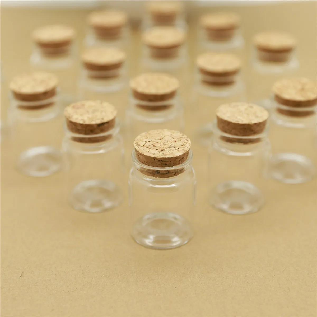 12pcs/Lot 30ml DIY Mini Wishing Glass Bottles Cork Crafts 37mm Tiny Empty  Jars Cork Stopper Transparent Souvenir Container 4