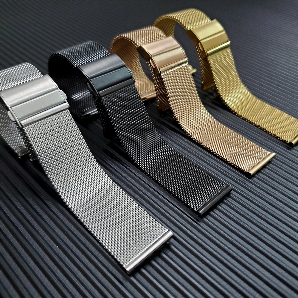 Металлический Миланский ремешок на запястье для Huami Amazfit GTR 47 42 мм ремешок для Amazfit GTS Bip Stratos 2 3 часы браслет ремешок для часов 4 цвета
