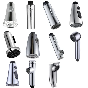 

Kitchen Pull Out Faucet Sprayer Plating Nozzle Water Saving Bathroom Basin Sink Shower Spray Head Water Tap Faucet Filter