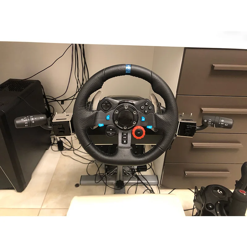  Obokidly Upgrade Type DIY Racing Simulator Steering Wheel Turn  Signal Wiper Lever Switch For Logitech G27 G29 Logitech , Only for PC  (Upgrade Type-For G920/G923(Only For PC), Black) : Video Games