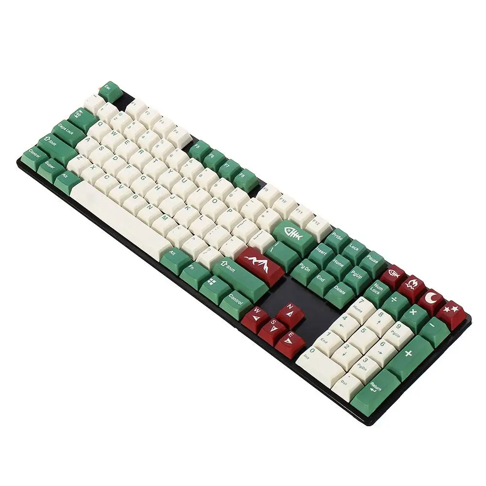 

Five - Sided Layout Pbt Keycaps Profile Keys Gaming Mechanical Keyboard Camping Dye-subbed Keycap Sublimation Keycaps