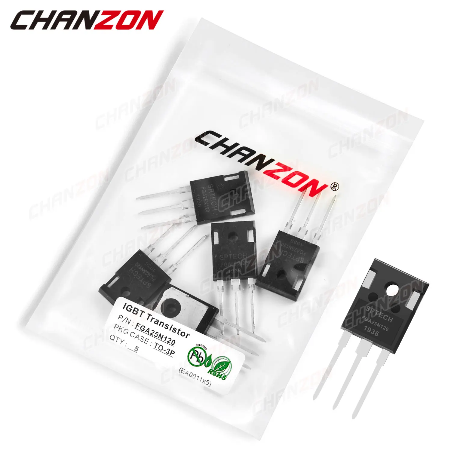 5 Pz Fga25N120 To-3P Effetto Di Campo Bipolare Giunzione Triodo Bjt Igbt Transistor Ad Alta Potenza Fets 25A 1200V Circuiti Integrati