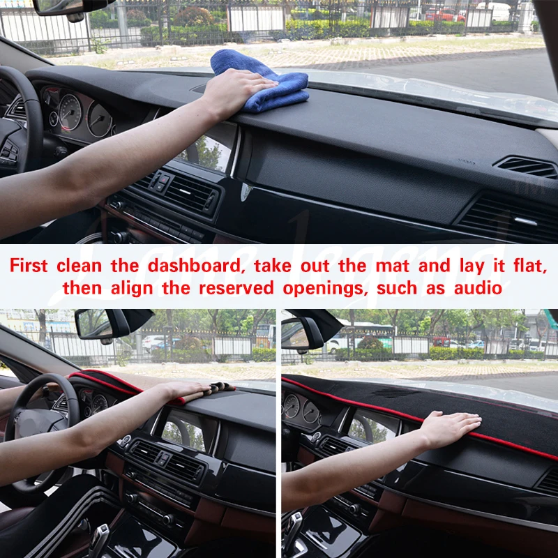 For Honda Fit Jazz 2001~2007 Anti-Slip Mat Dashboard Cover Pad Sunshade Dashmat Protect Carpet Accessories GD1 GD3 GD5 2005 2006