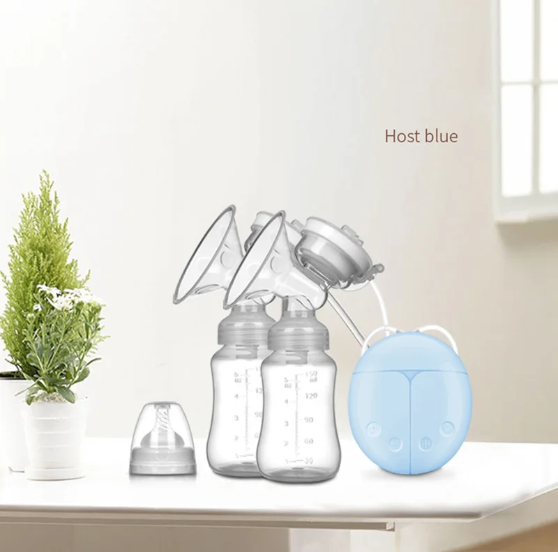 breast milk extractor Double Electric Baby Milk Breast Pumps USB Powerful Suction Nipple Pump With Bottle Cold Heat Pad Breast feeding Tools T2236 dual breast pump electric