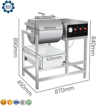 

Meat Marninating Machine Vacuum Tumbler Meat Salting Bloating Machine For Commercial Use
