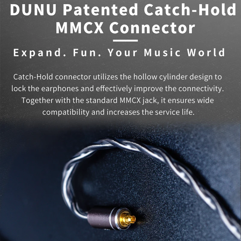 DUNU DUW02/DUW 02 3 5 мм высокочистый посеребренный медный провод OCC оригинальный кабель