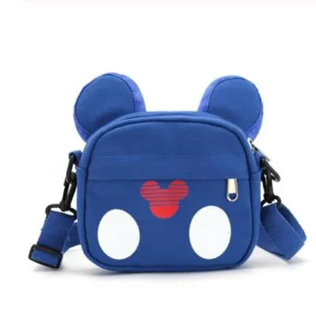 

2020 Fashion Mickey Minnie Handbag Children Shoulder Crossbody Bag Cartoon Canvas Bag Kids Small Storage Bag Tote Kids Handbag