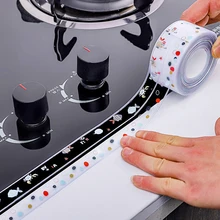 Kitchen Sink Waterproof Oil-Proof Tape Stickers Bathroom Beautiful Seam Strip Toilet Sink Corner Waterproof Patch