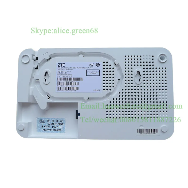 Z TE ZXHN F620G V7 GPON ONU с 4 портами GE LAN 2 голосовые горшки ONT