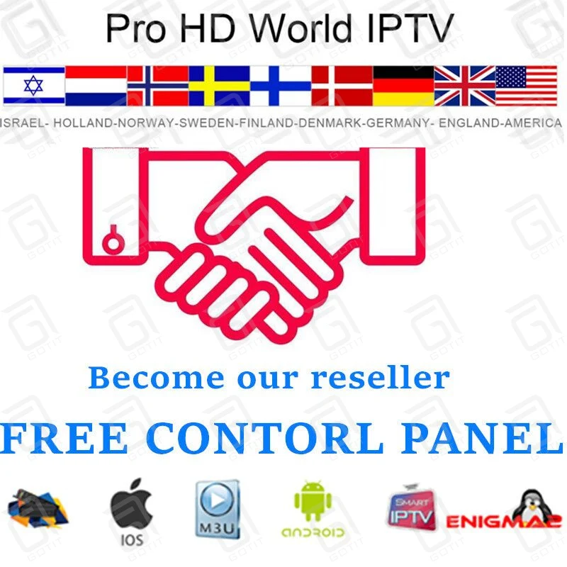 GOTiT 10K+ World Pro Israel HD шведский IP tv для Android Smart tv скандинавский STB Emu скандинавский иврит Испания голландский Франция M3U