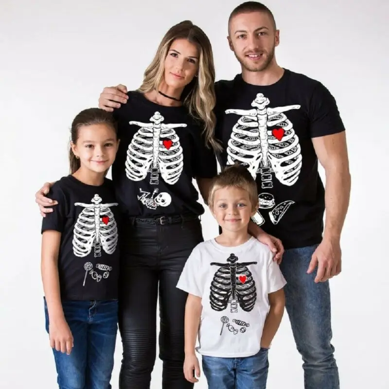 Camisas de Halloween para e hijos, Camisetas estampadas manga corta para hombres y mujeres - AliExpress Mobile