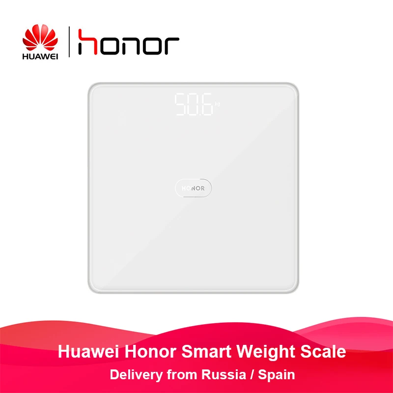 Huawei honor напольные весы honor портативные цифровые весы для тела светодиодный дисплей для ванной комнаты весы для дома