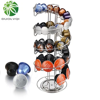 

Practical Coffee Capsule Dispensing Tower Coffee Capsules Holder Rack For Nespresso/Dolce Gusto/K-Cup Coffee Capsules