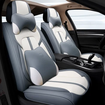 

Full Coverage Eco-leather auto seats covers PU Leather Car Seat Covers for geely atlas boyue emgrand x7 geeli emgrand ec7