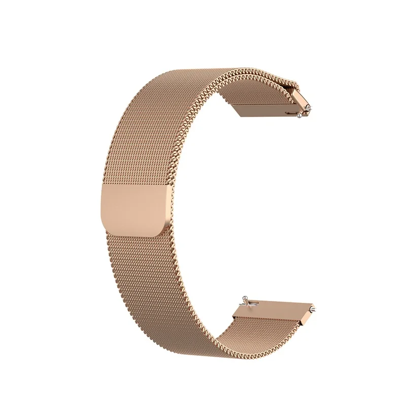 Металлический ремешок для Xiaomi mi часов, новинка, смарт-браслет mi lanese, браслет для mi Watch, ремешок на запястье, 18 мм, аксессуары для наручных часов - Цвет: Розовое золото
