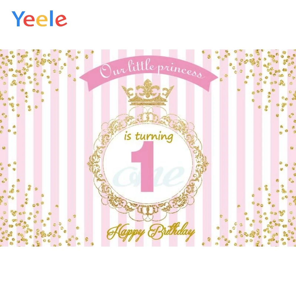 

Yeele Baby 1st Birthday Backdrop Newborn Kids Baby Shower Party Custom Vinyl Photography Background For Photo Studio Photocall