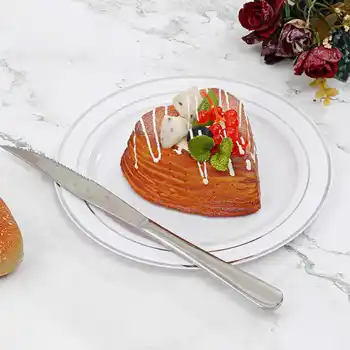 

Plates Plastic Dinner-Plates/salad Tray Plates-Sets Dish Cake-Plate Birthday-Cake Dish-Tray Barbecue Disposable Plastic Plates