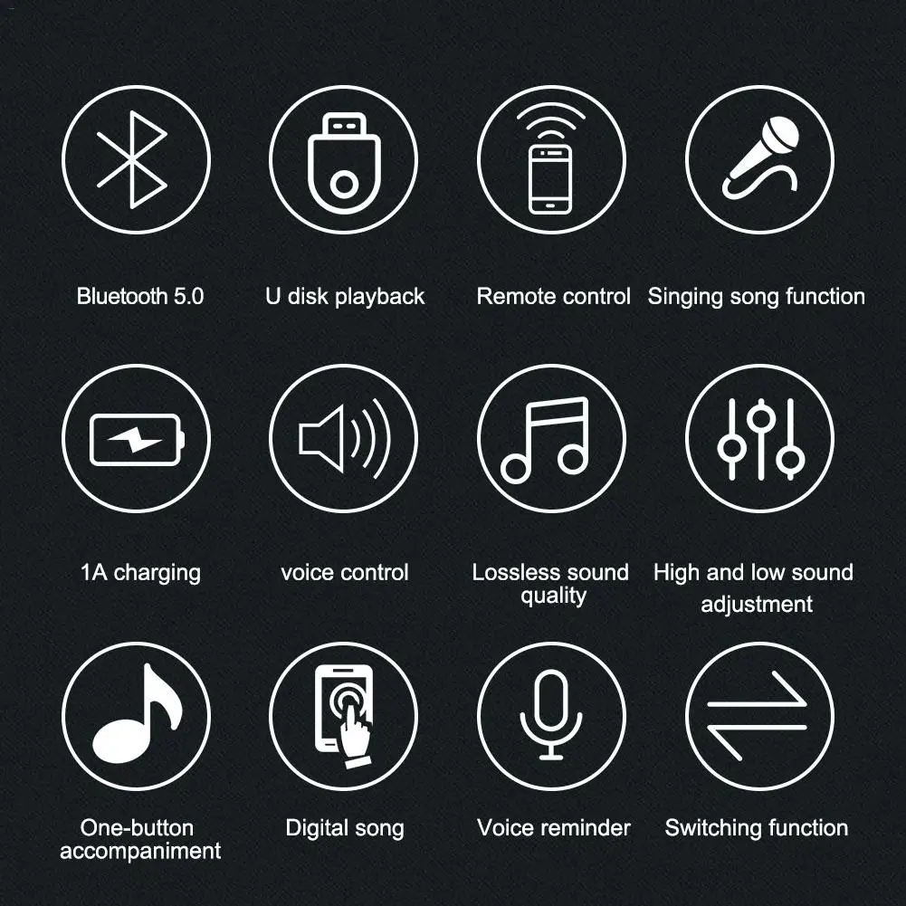 USB беспроводной Bluetooth 5,0 аудио приемник адаптер Пульт дистанционного управления пение песня помощник U диск воспроизведения аудио усилитель беспроводной