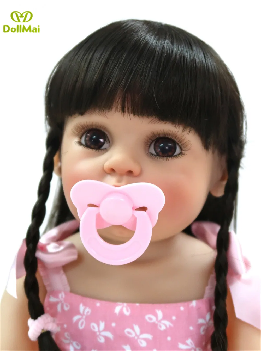 Кукла DollMai эксклюзивная кукла bebe reborn для маленьких девочек жива полная силиконовая виниловая Кукла reborn Детские куклы игрушки для детей playmate