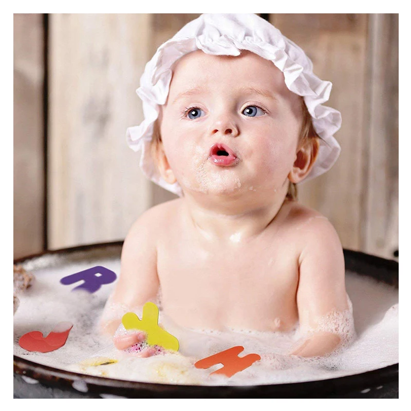 36pcs/Set Alphanumeric Letter Puzzle Baby Bath Toys Soft EVA Kids Baby Water Toys For Bathroom Early Educational Suction Up Toy 5
