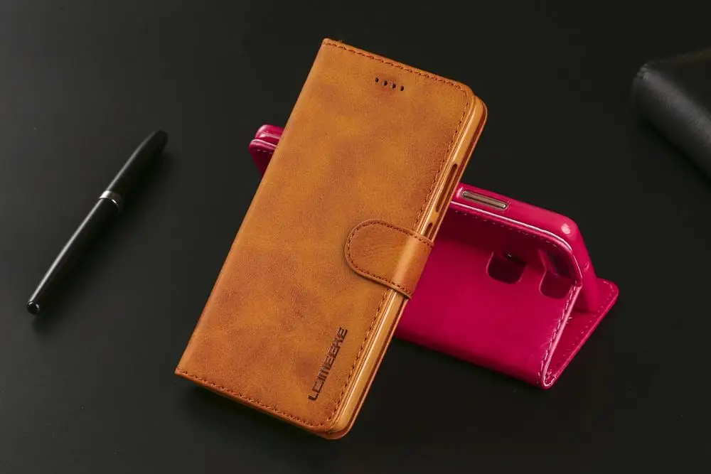 luxury Business Magnetic Case For Huawei P9 Phone Lite Cover Card slot Flip Stand wallet Coque etui Funda | Мобильные телефоны и