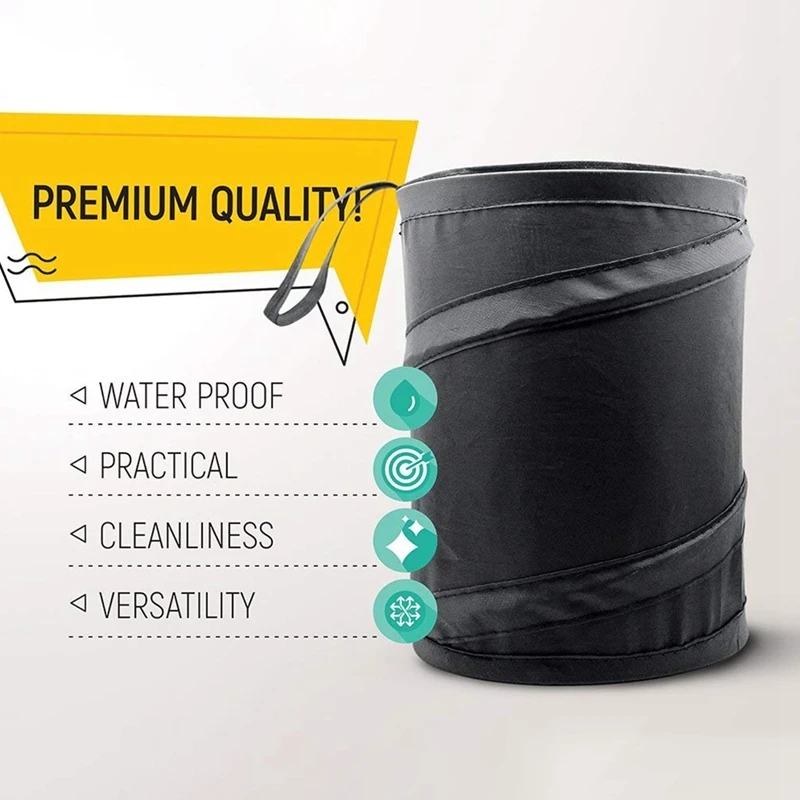 Folding Trash Can Bag For Car Storage Busket Oxford Fabric Rubbish Container Waste Organizer Holder Universal Garbage Can Bin