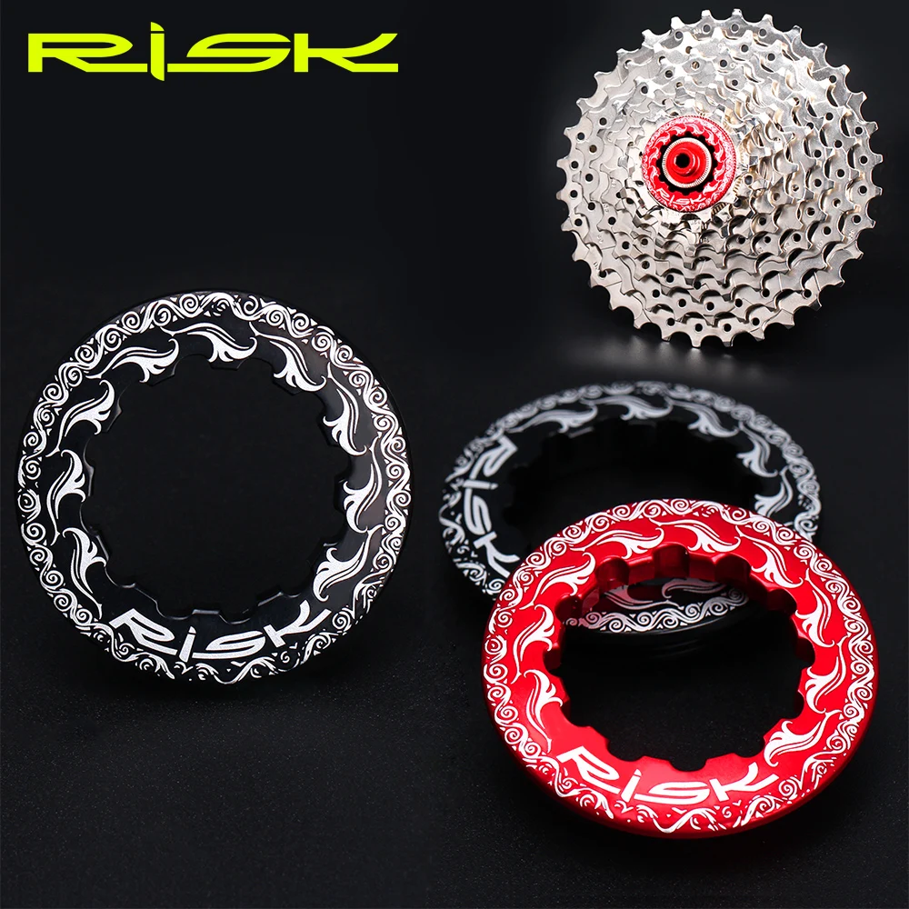 Bicycle Cassette Bicycle Sprocket Gear Bike Sprocket Bike Freewheel 11T Flywheel Cover Flywheel Cap Aluminum Alloy Cassette Locking Ring For Mountain Road Bike Bicycle CNC Locked Washer