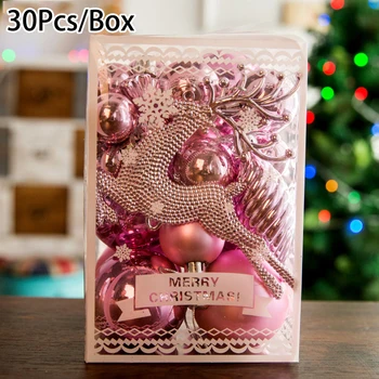 

Red Christmas Tree Balls Lake Blue Pink Decorations 3-6cm Decoration Balls