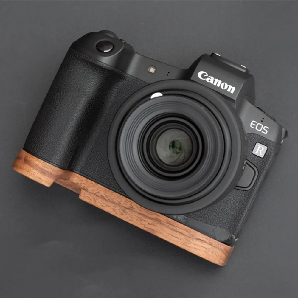 Hand Made Wooden Wood Hand Grip Base Plate Bracket For Canon EOS R