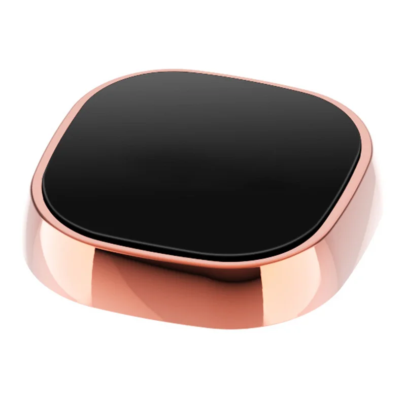 rose gold Круглая магнитная Автомобильная Подставка для телефона мини мобильный телефон Автомобильный держатель LHB99 - Цвет: rose gold