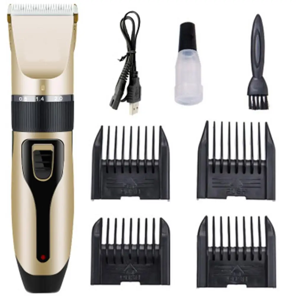

USB Rechargeable Professional Pet Dog Hair Trimmer Animal Grooming Clippers Low-noise Cat Cutter Machine Shaver Electric Scissor