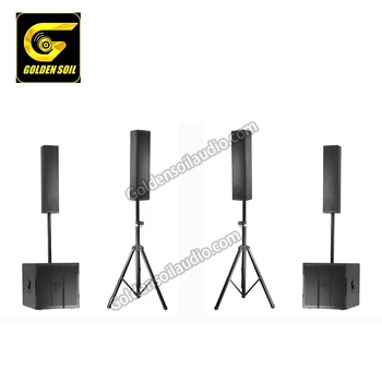 

Goldensoil audio column speakers CS54 4.5 inch coaxial driver column speaker Professional Audio Video