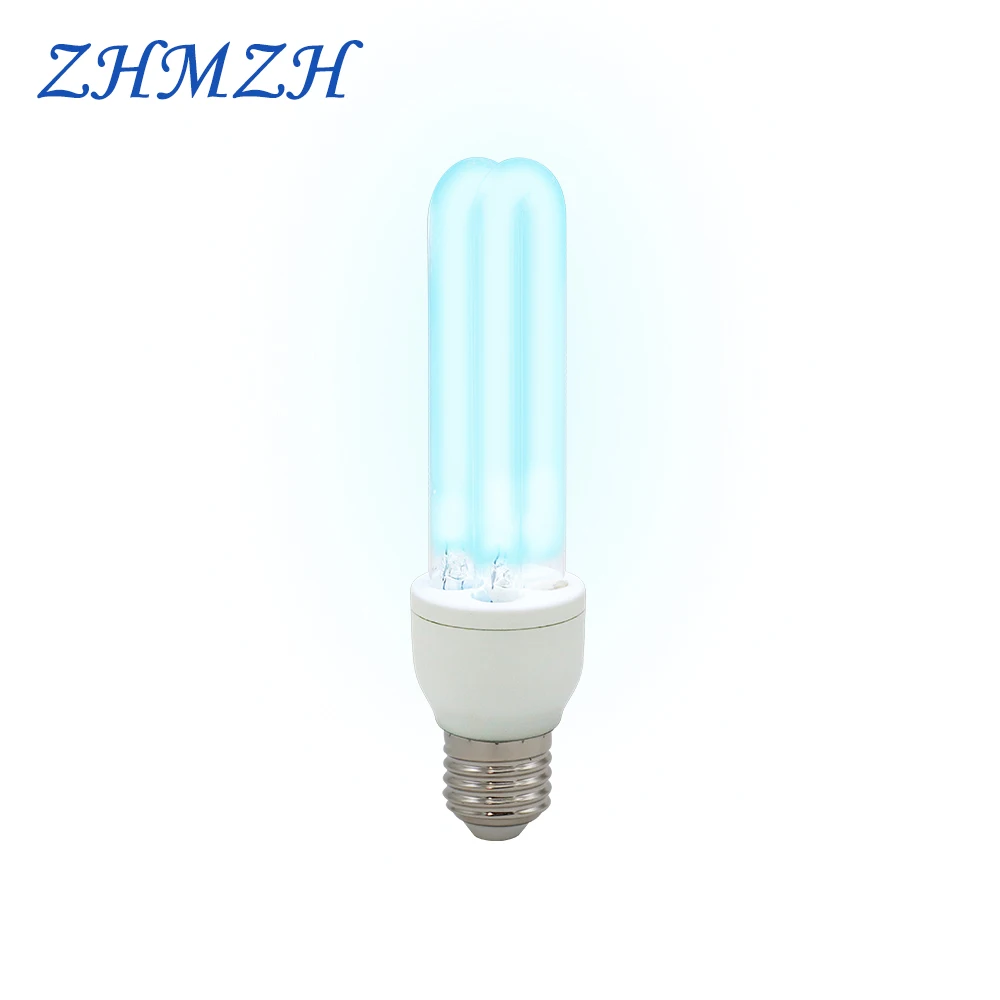 AC220-240V High Ozone Ultraviolet Sterilizing Lamp Bulbs E27 UVC Disinfection Bulb 253.7nm UV-C Light Bulb 15W Indoor Sterilzer