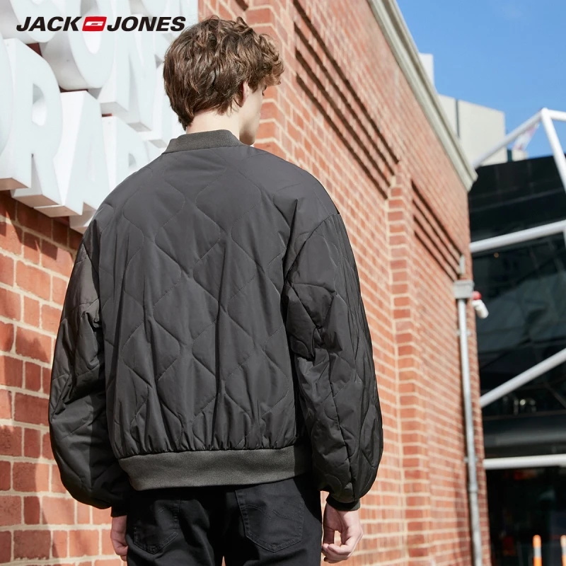 JackJones Мужская стеганая куртка-бомбер модное короткое пальто 219309509