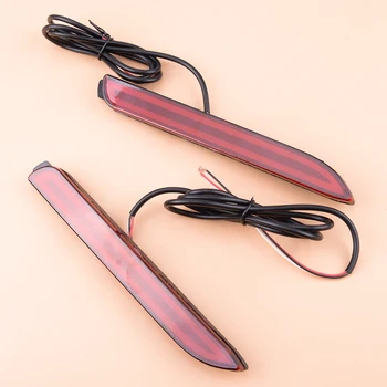 

New 1Pair Car ABS Rear Bumper Fog Lamp LED Brake Light Red Fit for Toyota RAV4 2019 2020