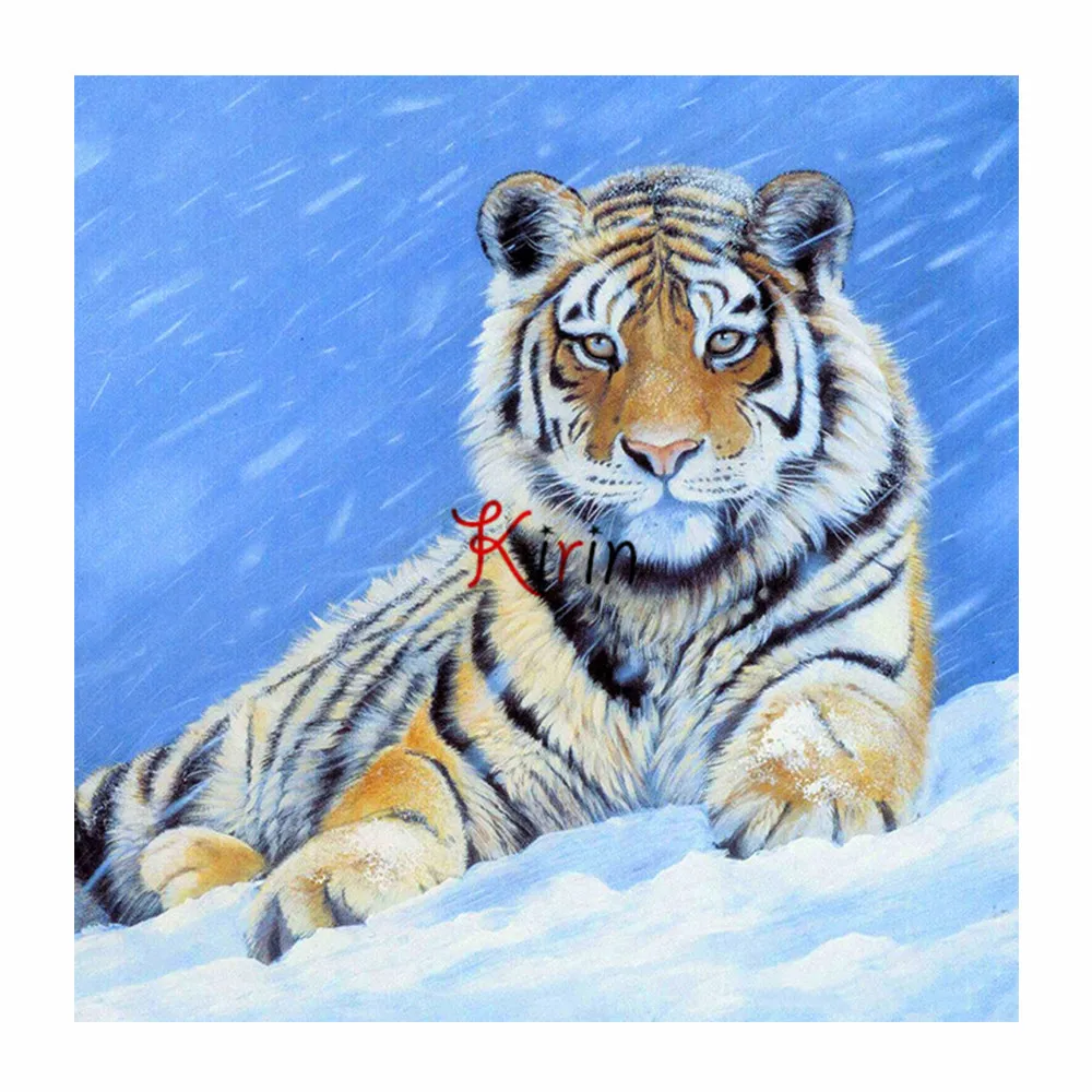 Kirin показать Алмазная мозаика тигр картина Стразы вышивка крестиком на рисунке с