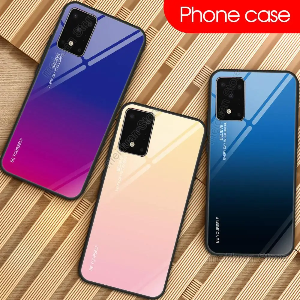 Стеклянный чехол для телефона Samsung Galaxy S20 Ultra S10e S10 S9 Plus Note 10 Pro A51 A50 A71 A70 A30 A20 M30s |