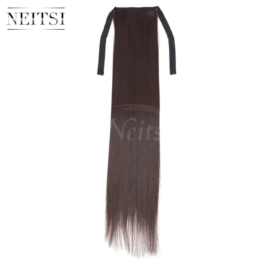 Neitsi 22 ''1 шт. прямая заколка для хвоста в Cabelos Pince Cheveux M2/33 цвета парик африканские кудри - Цвет: M2-33