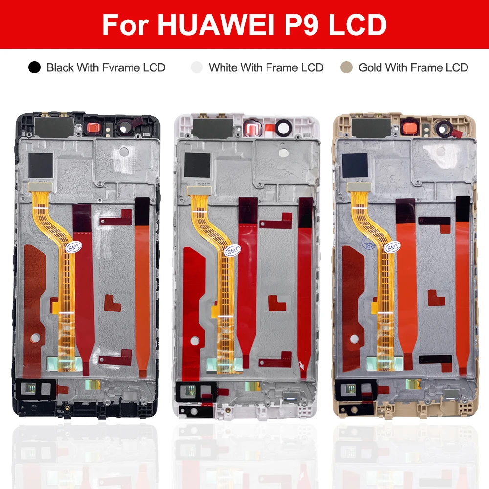 screen for lcd phones good 5.2" Original Huawei P9 LCD Display Touch Screen, For HuaweiP9  EVA-L09,EVA-L19,EVA-L29,EVA-AL00 LCD Display Replace,with Frame screen for lcd phones best