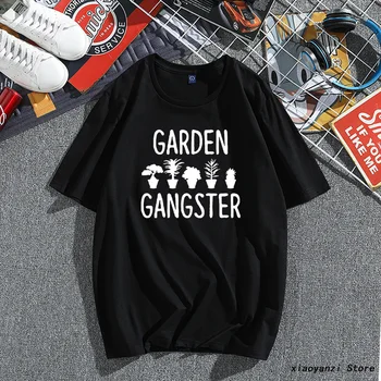 

Garden Gangster flower Print Women tshirt Cotton Casual Funny t shirt For Young Lady Girl Top Tee 5 Colors loose OT-421