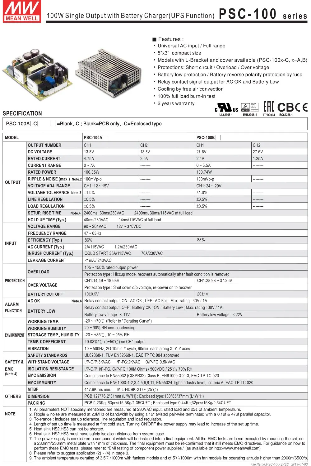 PSC-100-SPEC-1
