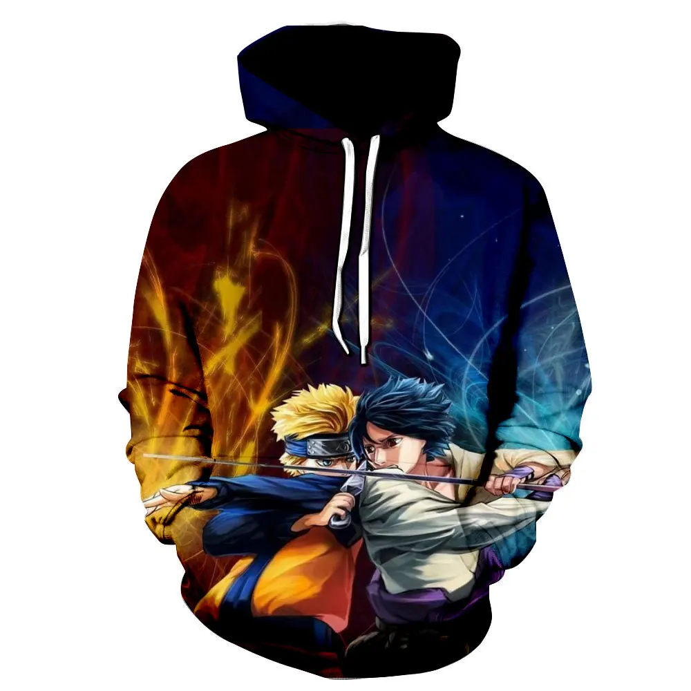 Anime Naruto Men Women 3d Hoodies Sweatshirt Fashion Sasuke Kakashi Cartoon Casual Harajuku Hoody Autumn Cosplay Coat Streetwear Hoodies Sweatshirts Aliexpress