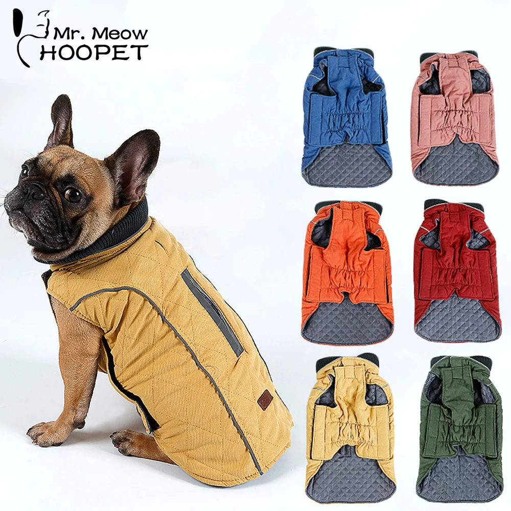 

Hoopet Pet Dog Clothes Winter Coat Warm Pet Clothing For Dog Jacket Puppy Vest Jacket For Small Medium Large Dogs