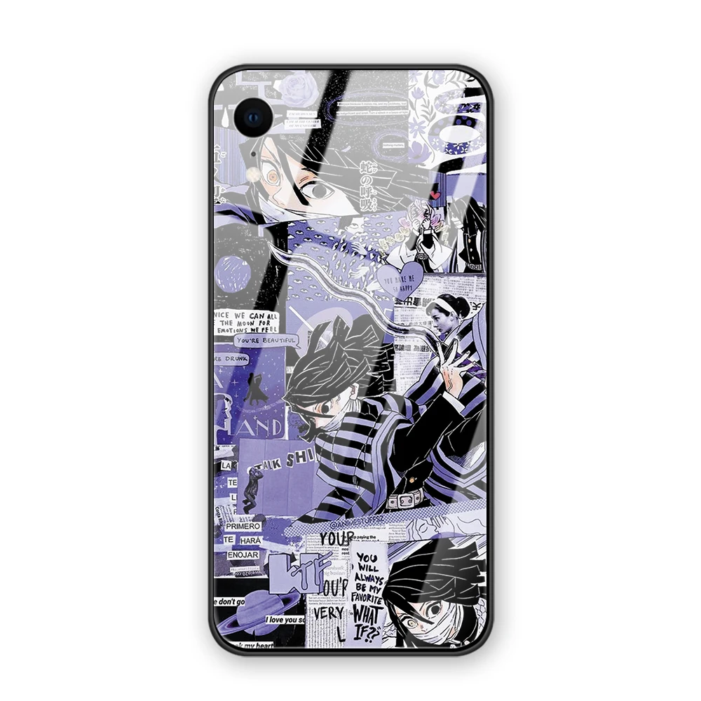 Kamado Nezuko Kimetsu no Yaiba Demon Slayer закаленное заднее покрытие чехол для телефона для iphone XR X XS MAX 5 5S 6 6S 7 8 Plus 11 Pro Max - Цвет: 11984