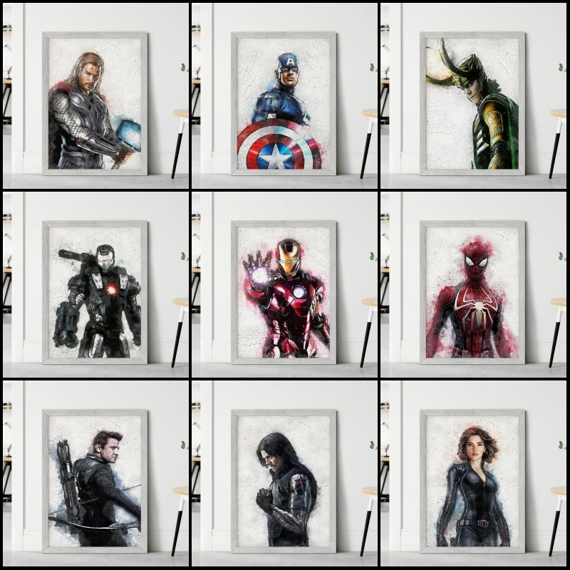 5D сделай сам алмазная живопись Marvel суперручные Мстители вышивка полная круглая