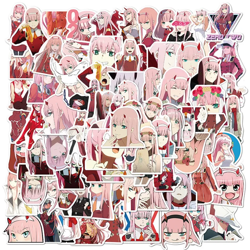 

100PCS Anime DARLING In The FRANXX Stickers Waterproof Motorcycle Car Laptop Luggage Guitar Skateboard Notebook Sticker Kids Toy