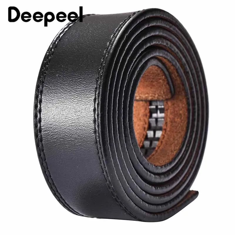 Deepeel, 1 шт., 3,5 см* 110-130 см, мужской кожаный автоматический ремень с пряжкой, автомобильный ремень без пряжки, автоматический ремень, деловой ремень YK668