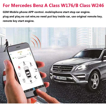 

PLUSOBD GSM GPS Online Tracking Car Alarm Smartphone Control For Mercedes Benz A Class W176 B Class W246 Remote Engine Control