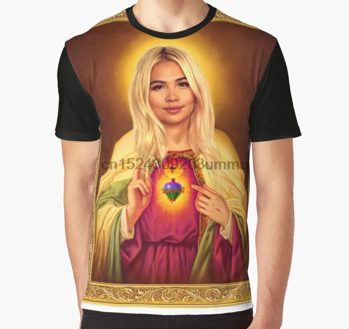 All Over Print 3D Tshirt Men Funny T Shirt Hayley Kiyoko - Lesbian Jesus Graphic T-Shirt